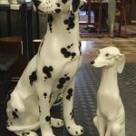 757 4167 PORCELAIN DOGS